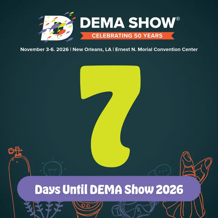 🎉 ONE WEEK UNTIL DEMA SHOW 2026! 🤿⚜️
That's right... just 7 DAYS until the diving indus