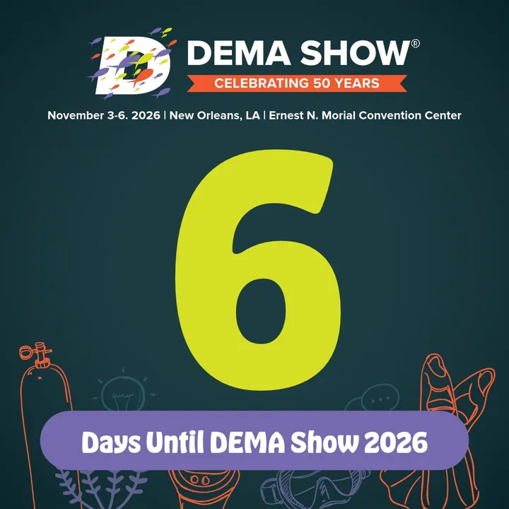 🎉 JUST 6 DAYS UNTIL DEMA SHOW 2026! 🤿⚜️
Can you believe we're THIS close?! 🙌
The bags