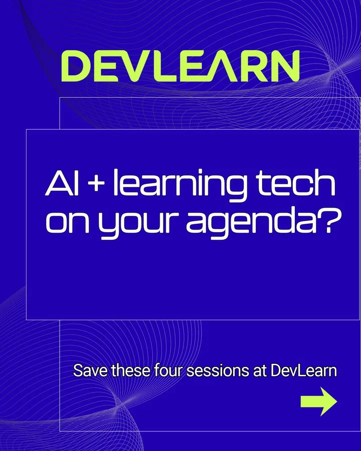 Your place for AI and learning tech? DevLearn. 

Explore industry insights, new tools, and