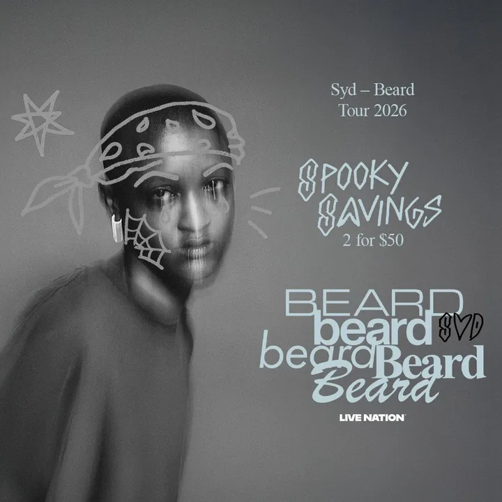 Spooky Savings are here! 🎃 See Syd live at our House on 12/5 with 2 tickets for just $50.
