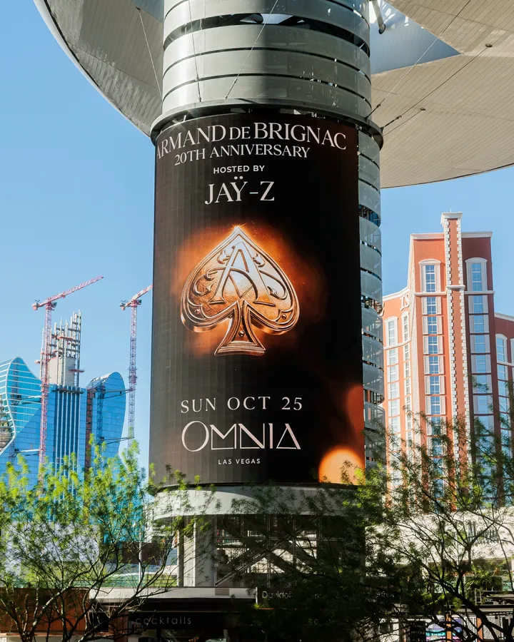 The signs are everywhere. Tonight, Armand de Brignac celebrates 20 years of Ace of Spades
