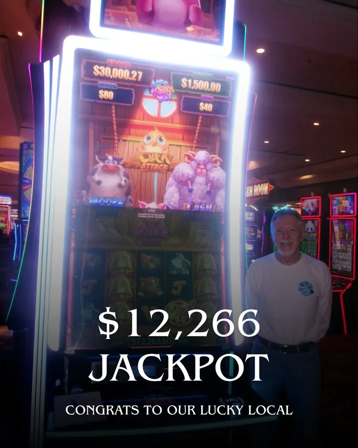 Congratulations to our lucky local William, who just scored a $12,266 progressive jackpot 