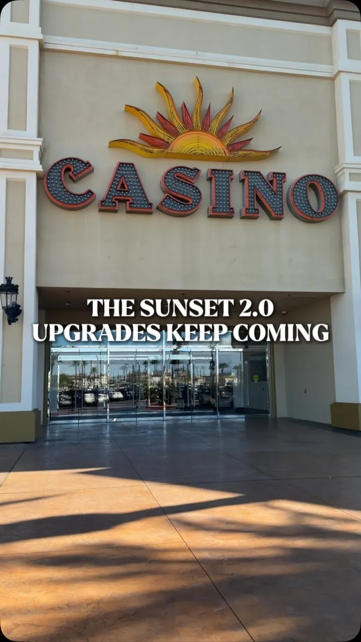 Another day, another Sunset 2.0 upgrade. 🔥 The casino entrance by Yard House and the STN 