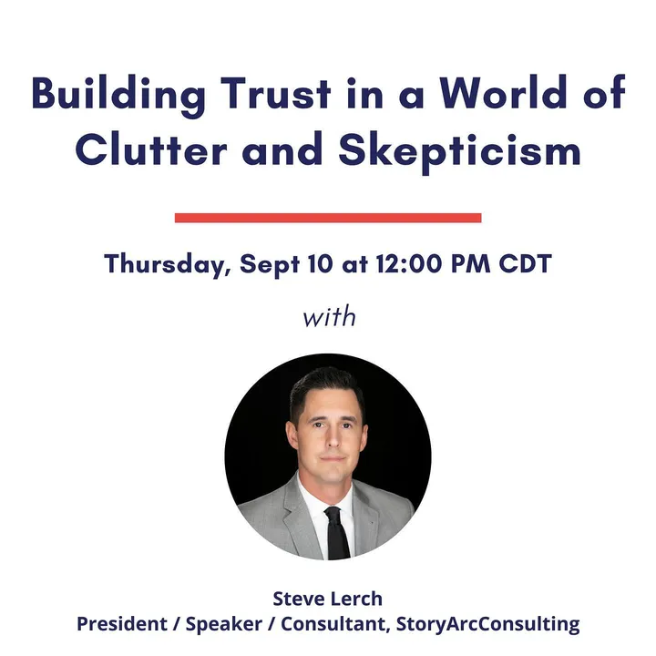 Join us for these FREE upcoming webinars! Register for September 10th’s session with Steve