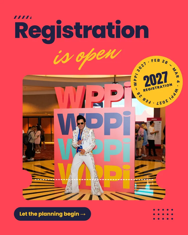 Registration for WPPI 2027 is officially open, and we couldn’t be more excited. 🎉
This i