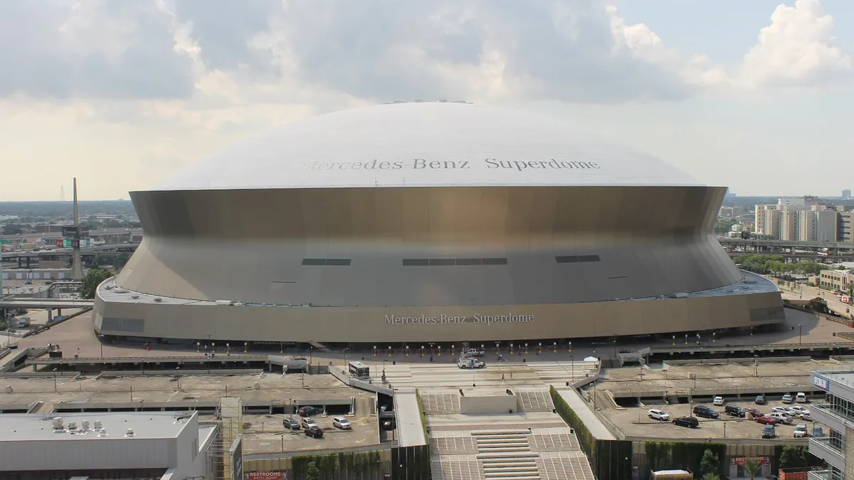 Caesars Superdome exhibit halls and ballroom capacities