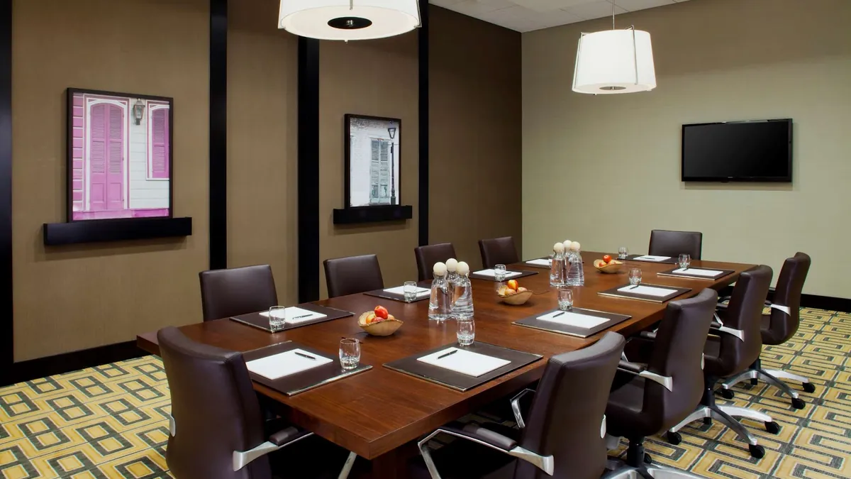 Hyatt Regency New Orleans exhibit halls and ballroom capacities