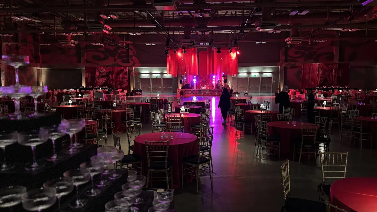 Palmer Events Center exhibit halls and ballroom capacities