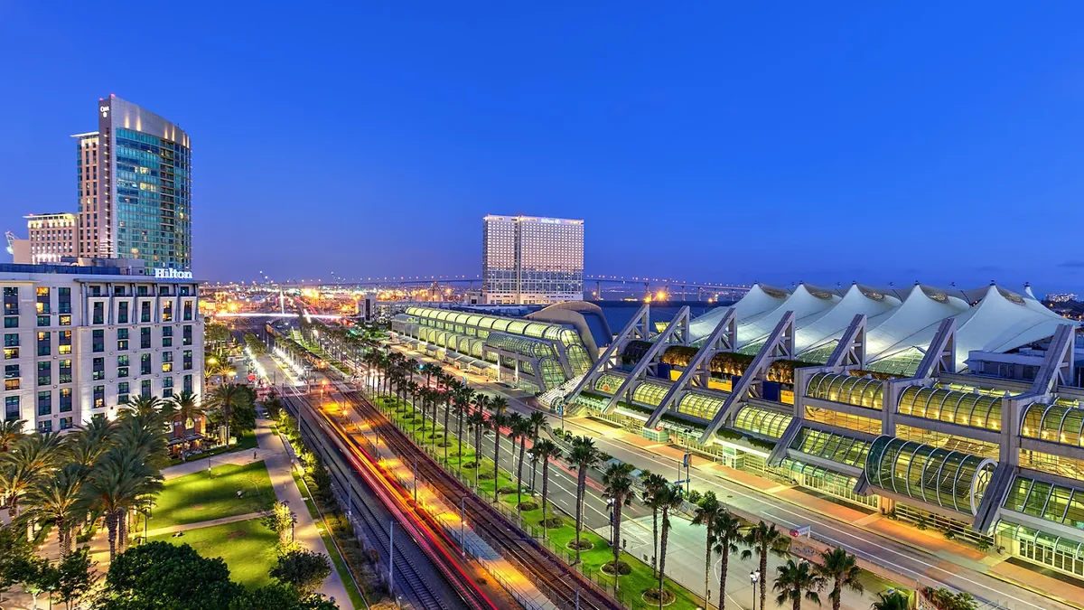San Diego CC exhibit halls and ballroom capacities