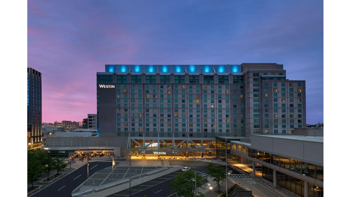 Westin Boston Seaport exhibit halls and ballroom capacities